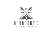 Ski Mountain Custom Logo, a Branding & Logo Template by ARTE MIGUEL (Thumbnail 3 of 3)
