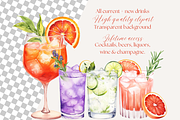 400 Cocktail Clipart, Wine, Beer, a Decorative Illustration by ClipArtCharm (Thumbnail 2 of 6)