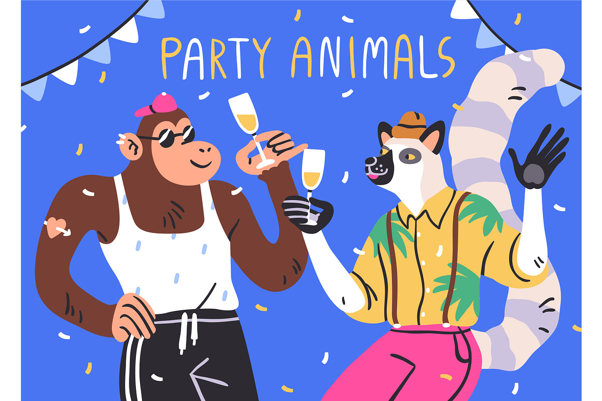 Happy birthday cards with animals, an Animal Illustration by Good Studio (Photo 5 of 11)