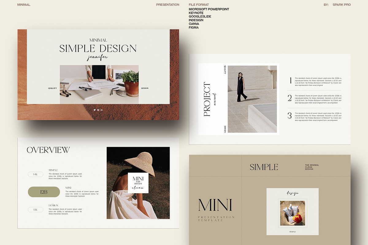 Minimal Simple Design Template, a Presentation Template by SparkPro (Photo 1 of 15)