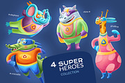SUPER HERO Animals, an Animal Illustration by Olha Kalyta (Thumbnail 2 of 4)