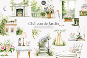 cottagecore graphics chateau decor, a Decorative Illustration by Patishop Art (Thumbnail 2 of 10)