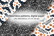 Happy halloween digital paper set, a Pattern Graphic by Artmanata (Thumbnail 4 of 12)