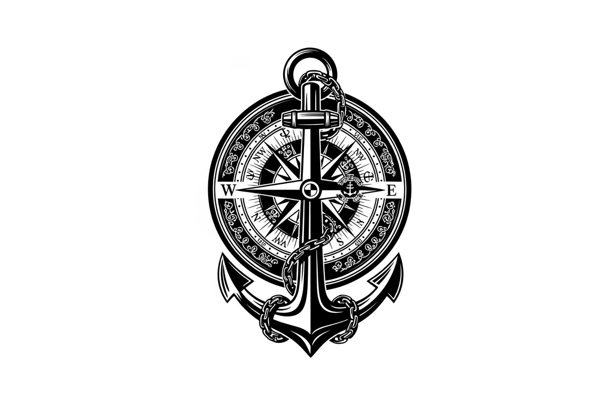 Nautical Anchor Compass Bundle, an Illustration by Creativeshirt (Photo 24 of 31)
