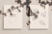 Santa Line Drawings, an Illustration by Whimsy Works (Thumbnail 3 of 3)