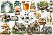 Spring Cottagecore Aesthetic Bundle, an Illustration by RobertsArt (Thumbnail 1 of 5)