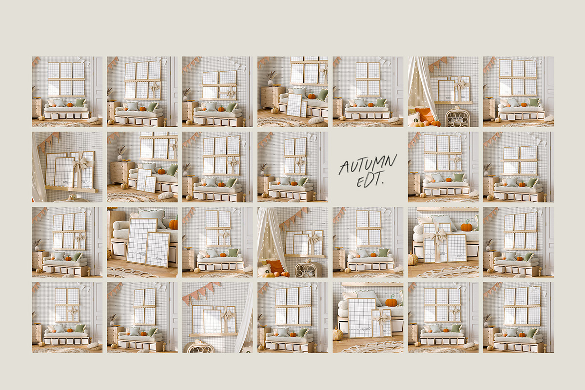 HYGGE PUMPKIN | frame mockup nursery, a Household Mockup by Stykke Studio (Photo 10 of 10)