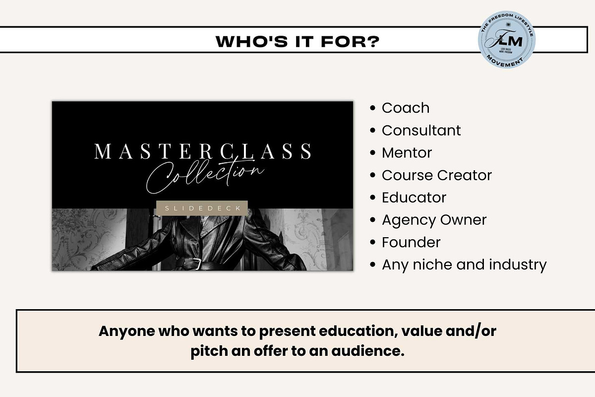 Masterclass Deck - Noir Luxe, a Presentation Template by Freedom Business Shop (Photo 10 of 12)