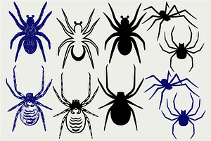 Many Spiders SVG