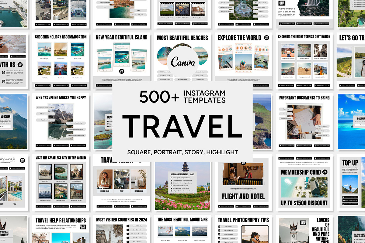 Travel White Template, a Social Media Template by Kalubuak (Photo 1 of 10)