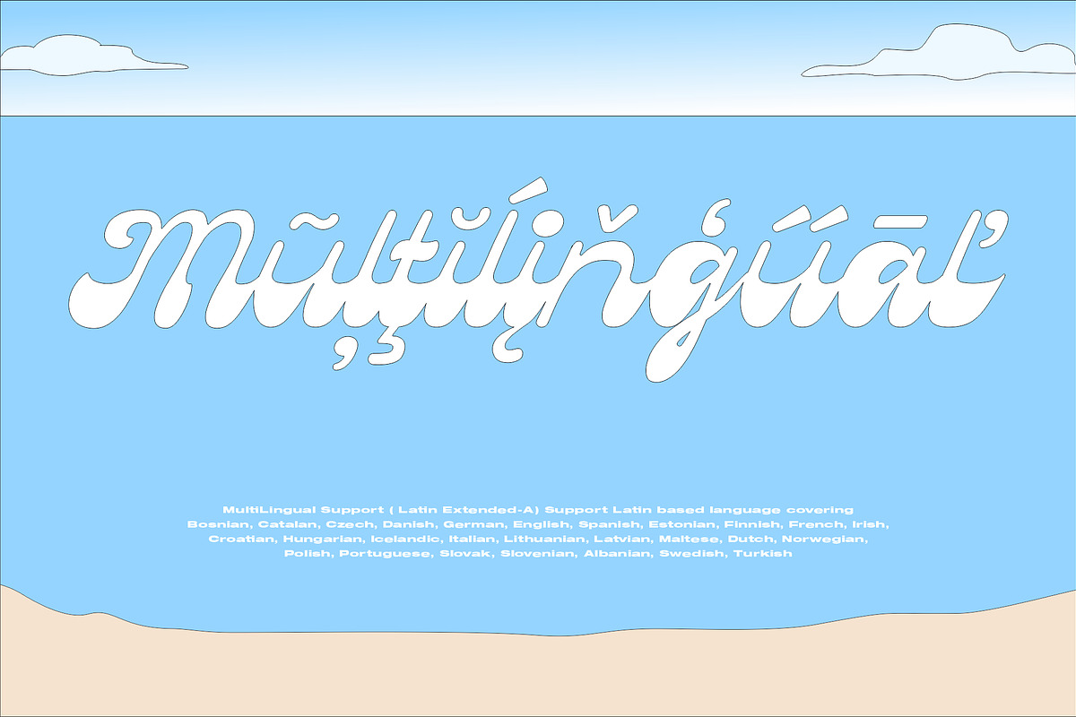 Beachvibes Script Font, a Script Font by Brainware Graphic (Photo 3 of 8)