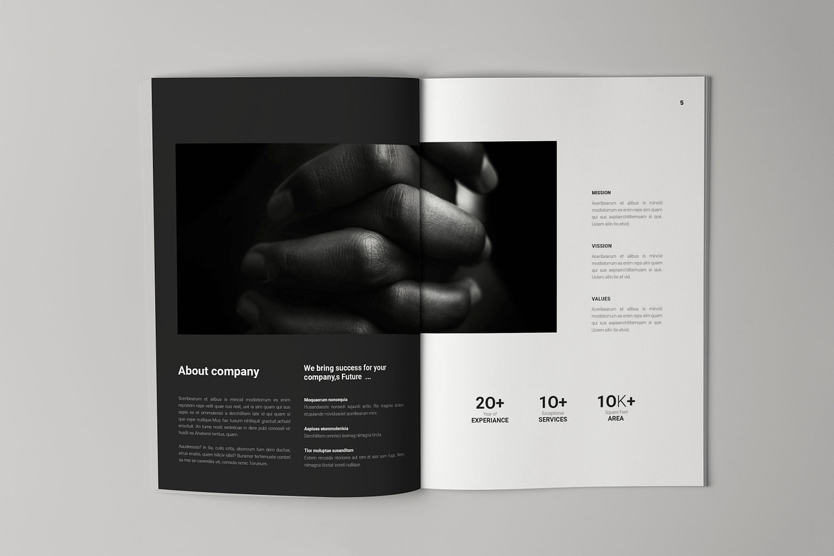 Case Study Template, a Brochure Template by HR Studio (Photo 3 of 12)