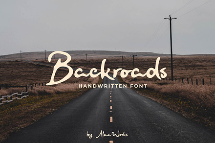 Backroads Font, a Handwritten Font by AlmaWorks