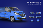 Van Mockup 3, an Advertising Mockup by Mockupix (Thumbnail 1 of 9)