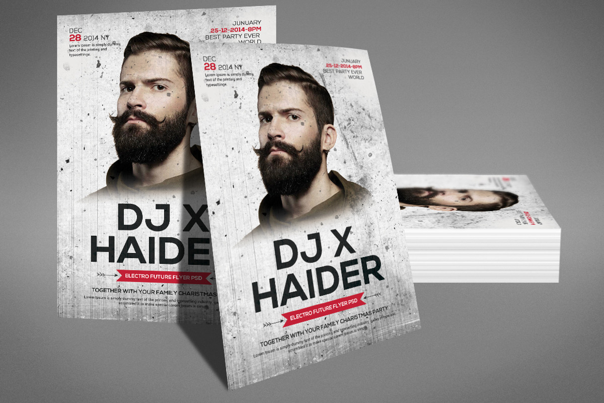 Dj Pop Flyer Template, a Flyer Template by Graphic Templates (Photo 4 of 4)
