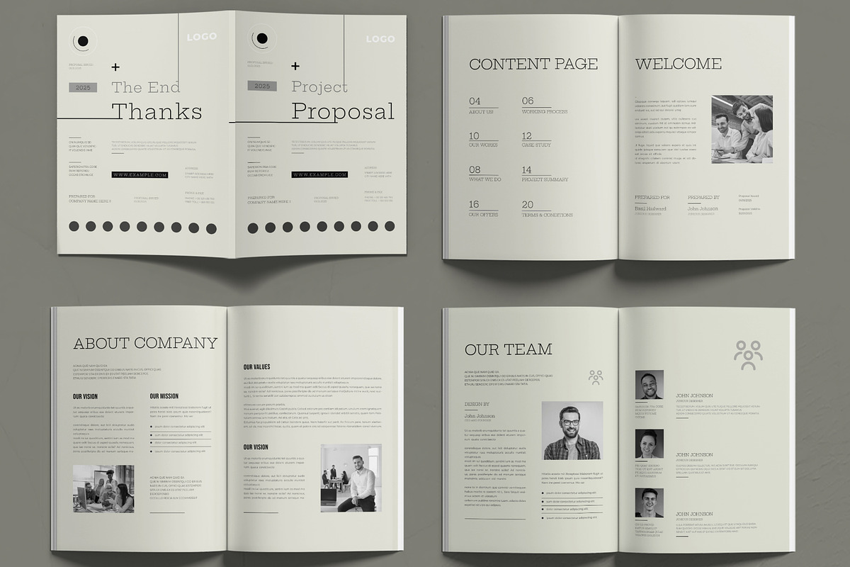 Modern Business Proposal Template, a Brochure Template by MightyDesign (Photo 2 of 6)