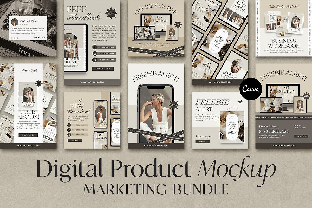 Coach + Course Creator Bundle CANVA, a Magazine Template by Studio Loire (Photo 61 of 76)