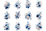 Soft Spring Florals Clipart, an Illustration by Designking (Thumbnail 2 of 5)