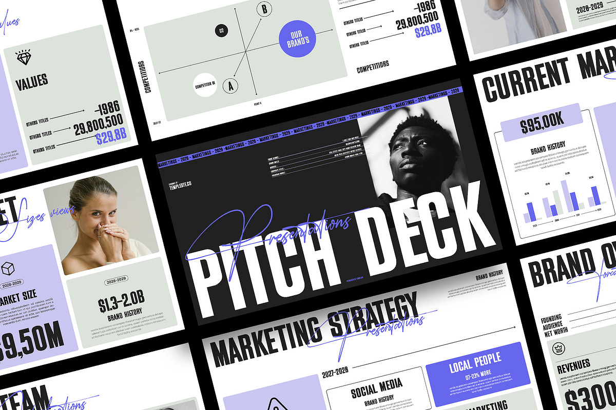Creative Pitch Deck Presentation, a Presentation Template by Templeste (Photo 3 of 7)