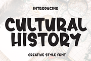 Cultural History | Script Font, a Script Font by Scratchones (Thumbnail 1 of 8)
