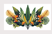 Muji Co · Symmetrical Botanics, a Decorative Illustration by milatovar (Thumbnail 11 of 16)