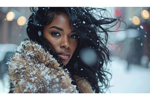 Beautiful woman in winter coat with, a Beauty & Fashion Photo by Igor Tichonow