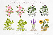 Tea time at the garden clipart set, a Decorative Illustration by Yelloo Fish (Thumbnail 6 of 16)
