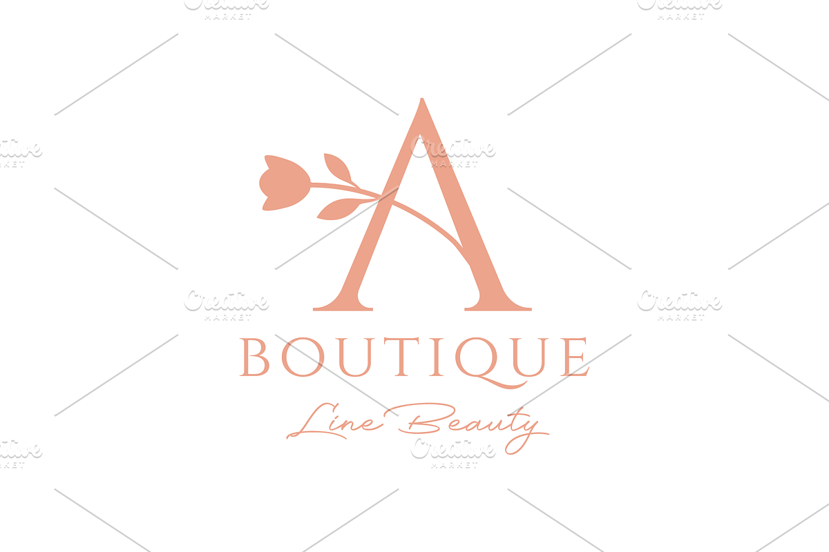 letter a flower business salon logo, a Branding & Logo Template by devastd