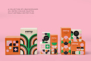 Curvy Abstract Geometric shapes, a Pattern Graphic by Mazarine Silver (Thumbnail 2 of 9)