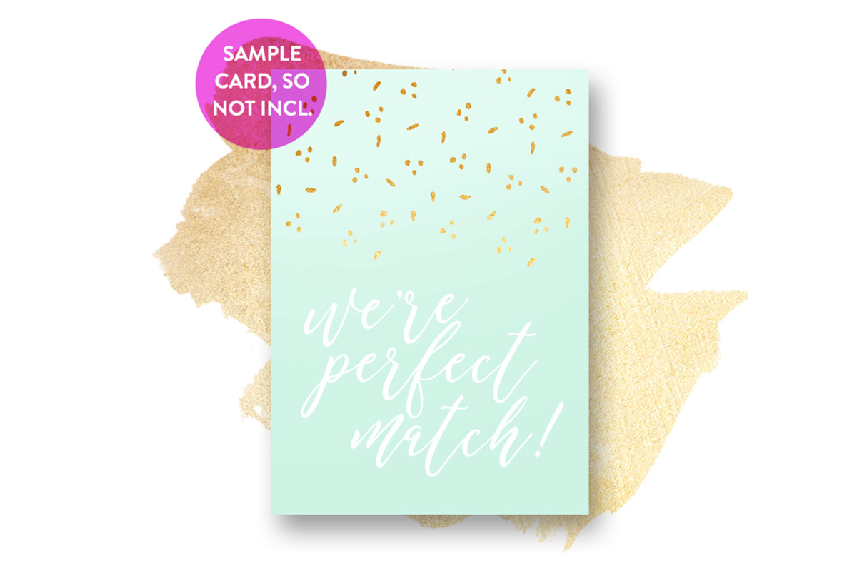 Card Mockup w/ Gold Paint, a Print Template by Hype Your Prints (Photo 3 of 6)