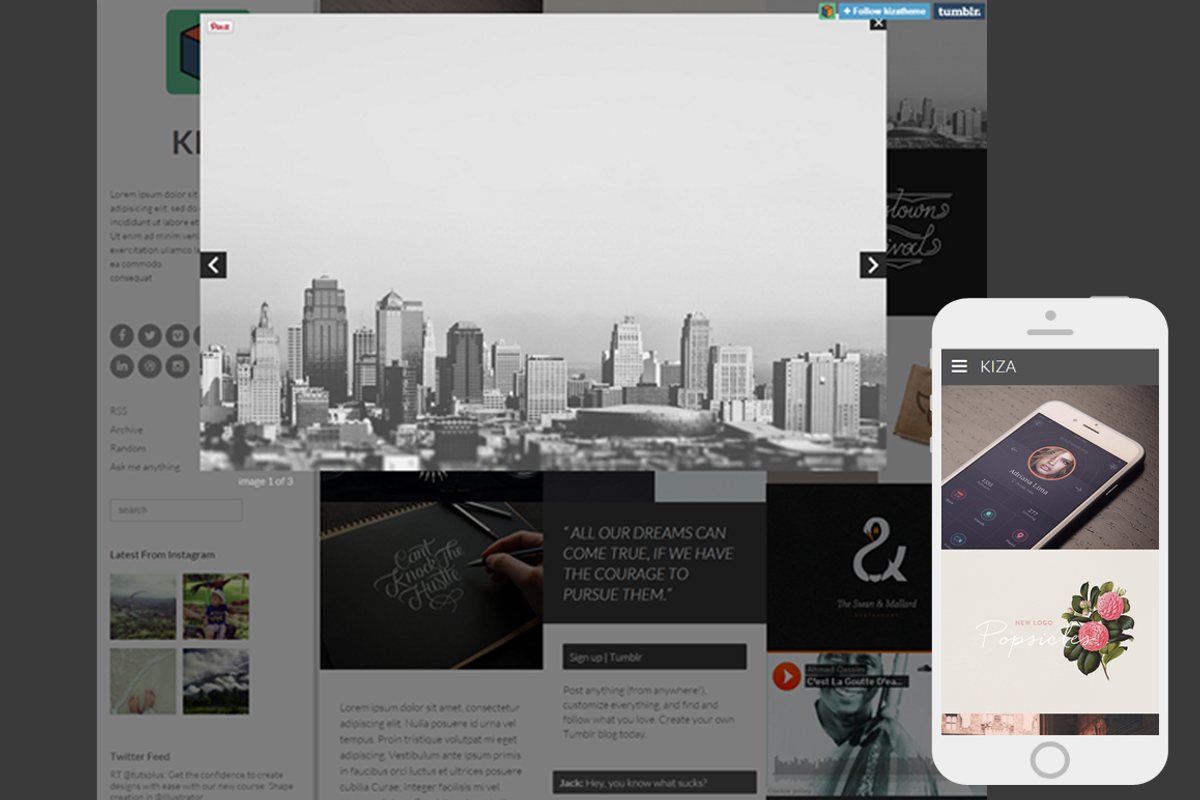 Kiza, a Websites & App Template by ajufbox (Photo 2 of 2)