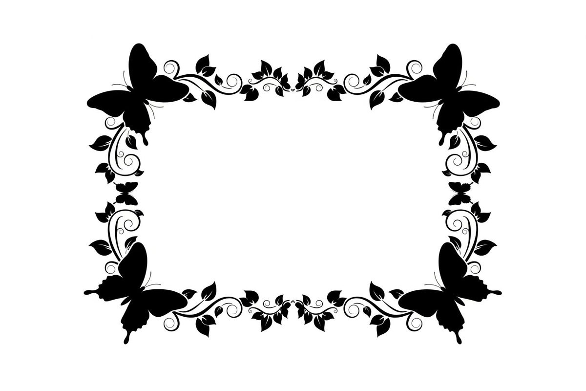 Butterfly Floral Vintage Frame Bundl, an Illustration by Creativeshirt (Photo 26 of 51)