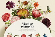 Vintage Floral Alphabet Flower Set, a Decorative Illustration by Veris Studio (Thumbnail 11 of 15)