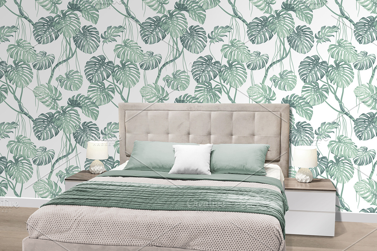 Monstera leaves pattern., a Pattern Graphic by Anna Smirnova (Photo 7 of 8)