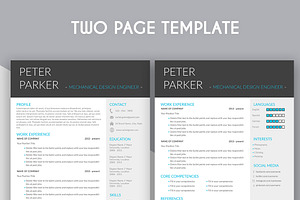 Resume Template Peter Parker