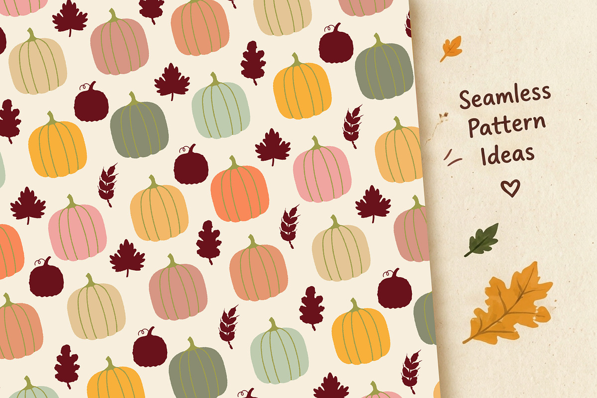 Autumn & Fall Pumpkins SVG Bundle, a Seasonal Illustration by ashek (Photo 9 of 10)