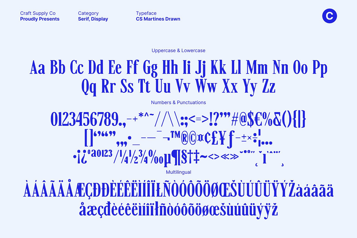 CS Martines Drawn, a Serif Font by Craft Supply Co. (Photo 8 of 8)
