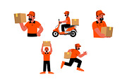 Character Courier Man Vol 2 Doodle, a Work Illustration by SLAB! Design (Thumbnail 2 of 3)
