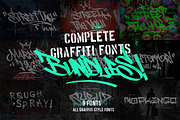 Complete Graffiti Font Bundles!, a Handwritten Font by tomatstudio (Thumbnail 1 of 10)