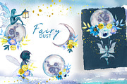 Watercolor Fairy Dust Clipart Set, a Person Illustration by ArtCreationsDesign (Thumbnail 2 of 10)