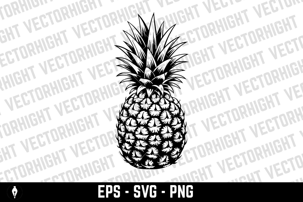 illustration of pineapple, an Object Illustration by Vectorhight