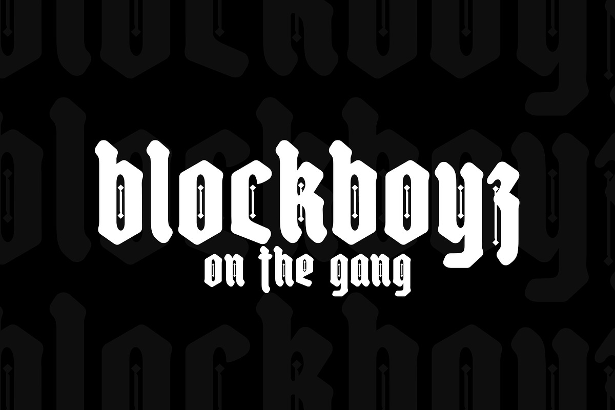 High Nobiety Modern Blackletter Font, a Blackletter Font by Maulana Creative (Photo 6 of 8)