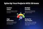 3D Business Performance Icon Set, a Characters & Person 3D Model by Flat Icons (Thumbnail 2 of 8)