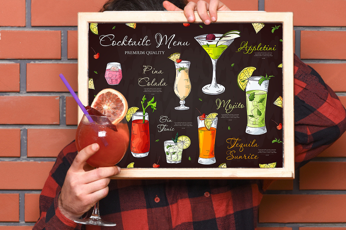Cocktails Bundle+bonus, a Food Illustration by Astarte_design (Photo 7 of 10)