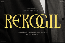 Rekogil - Luxury Serif Branding Font