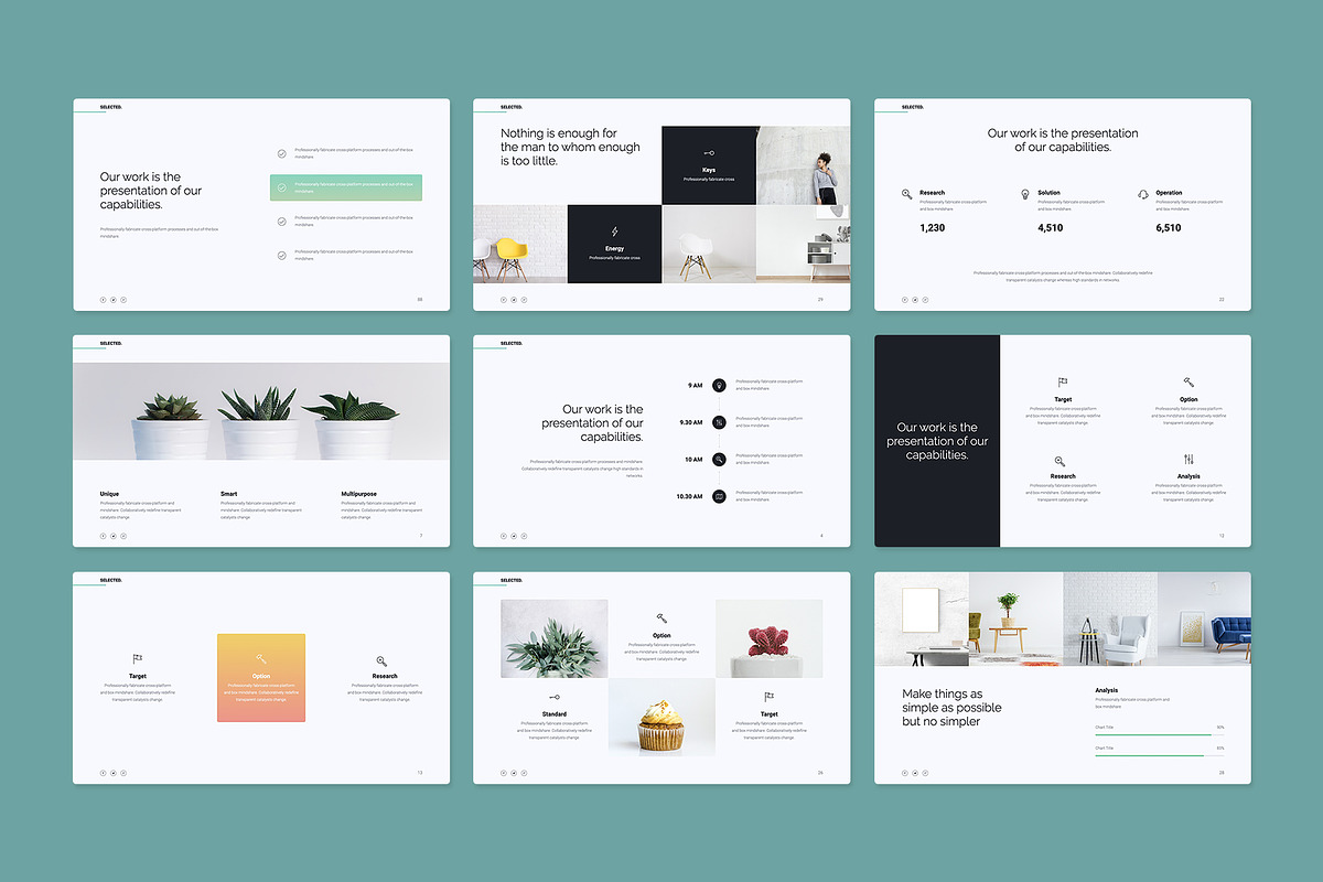 SELECTED - Minimal Presentation, a Presentation Template by SimpleSmart (Photo 8 of 10)