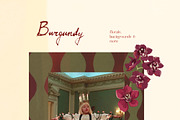 Burgundy Wedding Flower Illustration, a Decorative Illustration by whiteheartdesign (Thumbnail 15 of 16)
