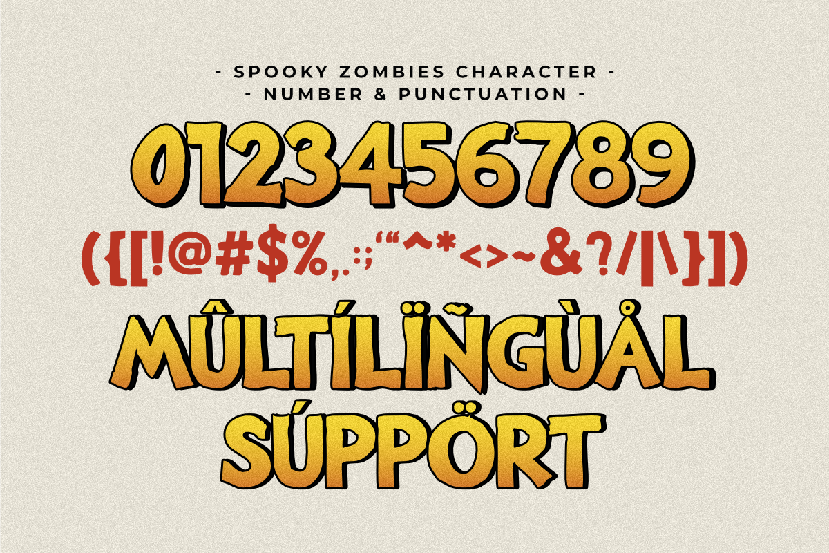 Spooky Zombies - Halloween Display, a Sans Serif Font by Pian45 Studio (Photo 3 of 8)