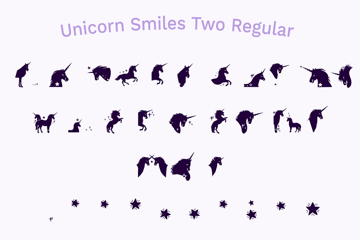 Unicorn Layered Font & Bonus preview 5