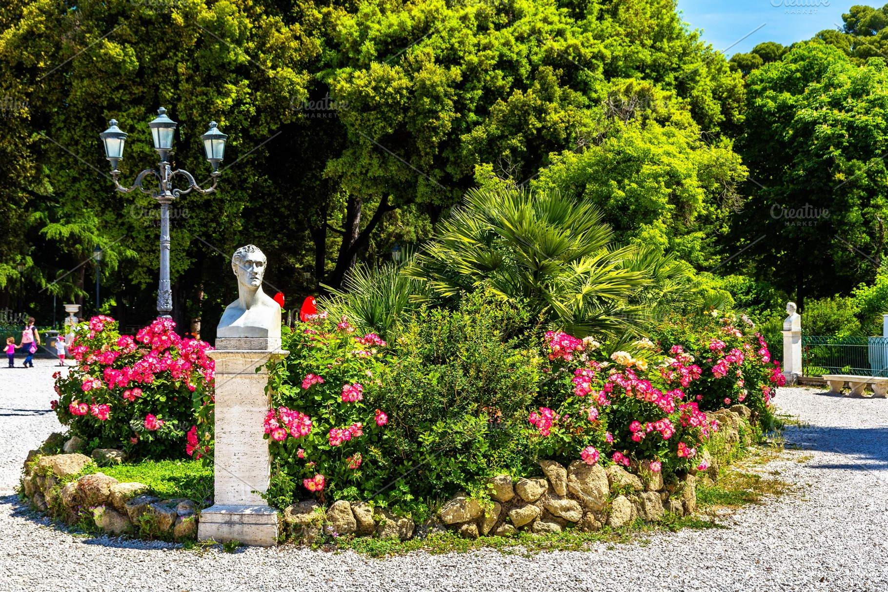 Statue of Antonio Canova on Piazzale Napoleone I in Rome, an Architecture Photo by Leonid Andronov